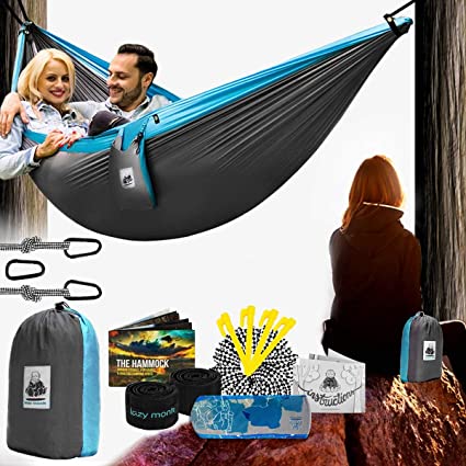 Amazon.com: Double Camping Hammock With Straps – UNIQUE 4in1 .