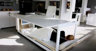 Hard Worker Dream: Nap Desk With A Sleeping Space - DigsDi
