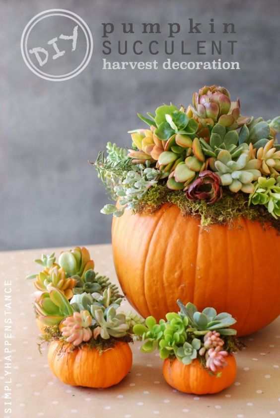 34 Pumpkin Decorations To Make For Fall | Harvest decorations .