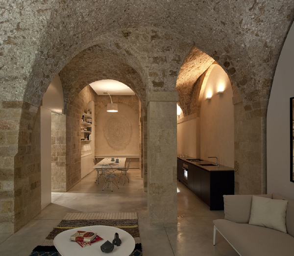 Jaffa Apartment | Stone houses, Pitsou kedem, Minimalism interi