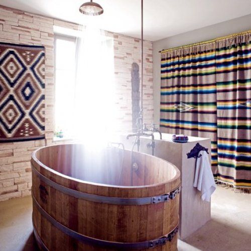 Have barrels of fun in these barrel bathtubs | Wooden bathtub .