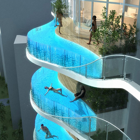 Hotel Balcony Swimming Pools - Amazing DIY, Interior & Home Desi