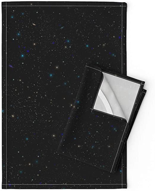 Amazon.com: Roostery Stars Tea Towels Space Starscape Cosmos .