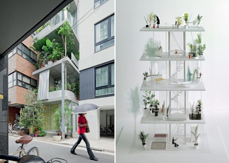 Ryue Nishiziwa's gorgeous vertical garden house takes root in .