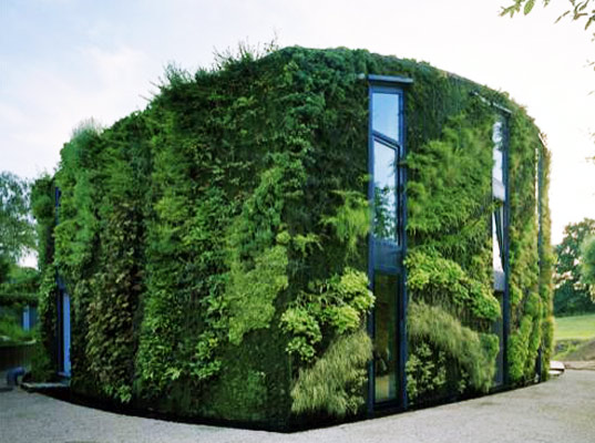 Gorgeous Green House is Wrapped in a Lush Vertical Garden in Belgi