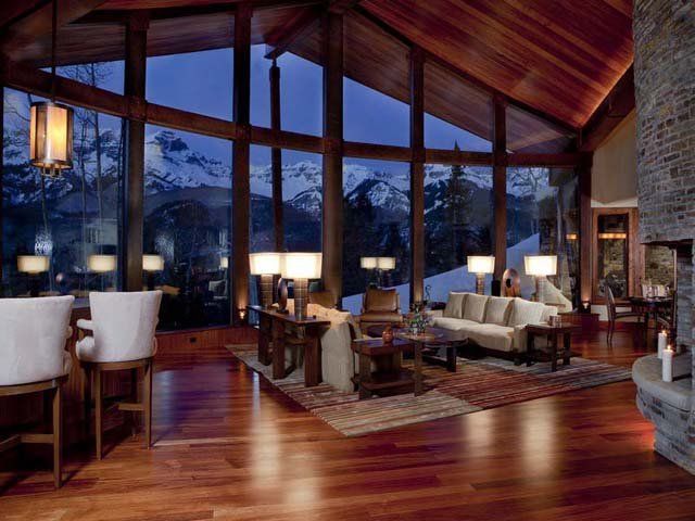 Log home in the Rocky Mountains. Breathtaking view! | Mountain .