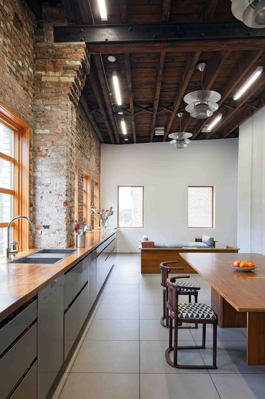 This Spacious Home in a Former Warehouse is Part Art Gallery .