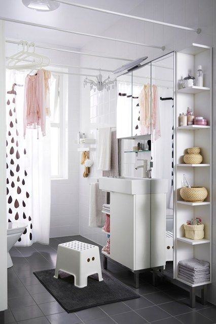 Bathroom shelving ideas for small spaces | Ikea bathroom, Rustic .