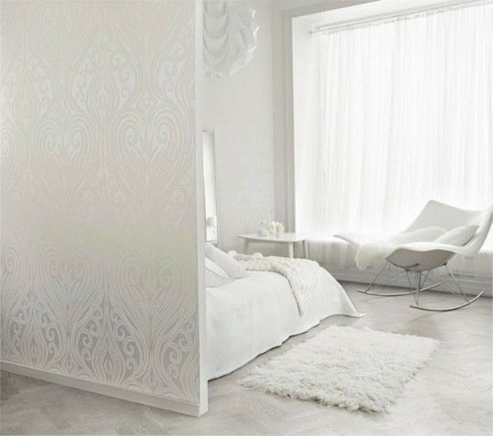 48 Impressive Bedroom Design Ideas In White | All white room .