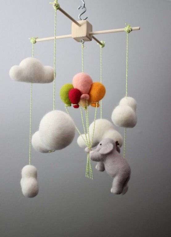 35 Incredibly Cute And Dreamy Nursery Mobiles | Felt baby, Baby .