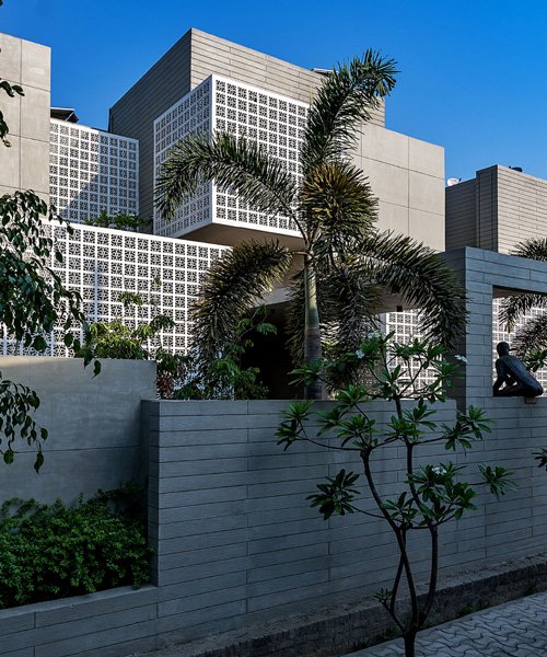 sanjay puri architects uses 18 screens to shield house in northern .
