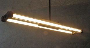 1 of 2 Industrial Fluorescent Tube Lamps | 1stdibs.com | Tube lamp .