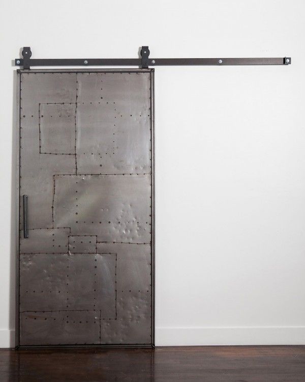 Mountain Scrap Metal Door + Hardware | Metal door, Industrial barn .