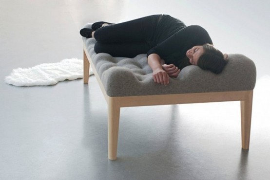 Inviting Upholstered Kulle Daybed With An Uneven Surface - DigsDi