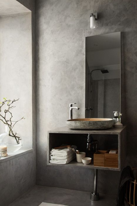 Pella Hedeby: Lyft badrummet med betongputs | Badrumsinspiration .