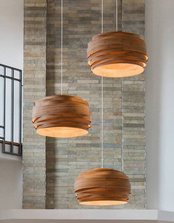 Ceiling Lamp Pendant Light Wood Lamp Bamboo Lamp Shade | Etsy .