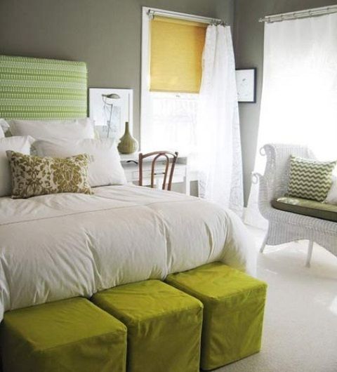 Cool Juicy Green Accents In Bedrooms – 59 Stylish Ideas : Cool .