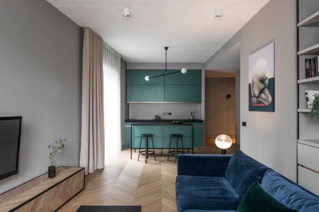 Modern Apartment With Laconic Design And Muted Tones - DigsDi