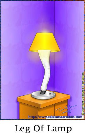 ColdCuts Cartoons Leg of Lamp | Cartoon legs, Cartoon, La