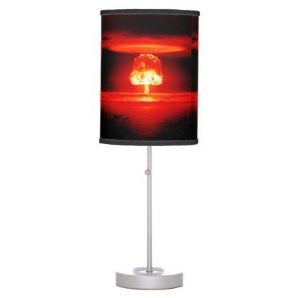Glowing Nuclear Atomic Bomb Mushroom Cloud Table Lamp | Zazzle.com .