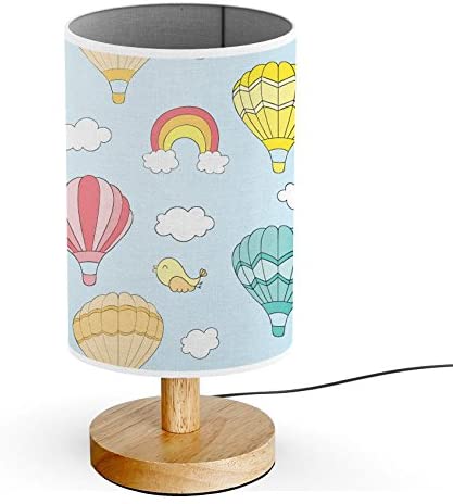 ArtLights - Wood Base Decoration Desk/Table/Bedside Lamp [ Hot Air .