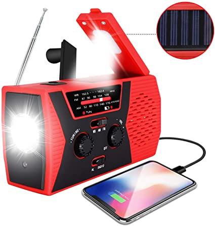 Amazon.com: 2020 Upgraded Emergency Solar Hand Crank Radio .
