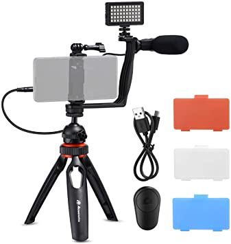 Amazon.com: Powerextra Smartphone Video Stabilizer Rig Kit with .