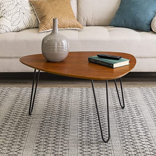 Amazon.com: WE Furniture Mid Century Modern Hairpin Coffee Accent .