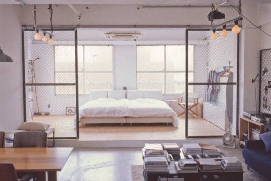 Minimalist Tokyo Loft With Industrial Touches | Lofts for rent .