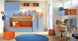 Nice bed and lower living area detail | Kids room interior design .