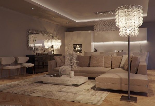 Five Fab Apartment Designs | Luxury living room, Elegant living .