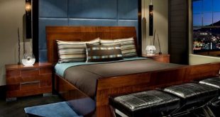 60 Stylish Bachelor Pad Bedroom Ideas | Masculine bedroom design .