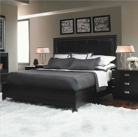 masculine grey bedroom - Google Search | Cheap bedroom furniture .