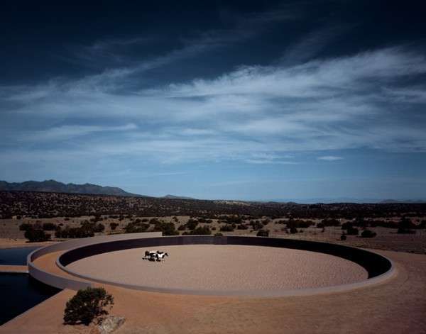 Minimalist Fortress-Like Farmsteads | Tadao ando, Santa fe ranch .