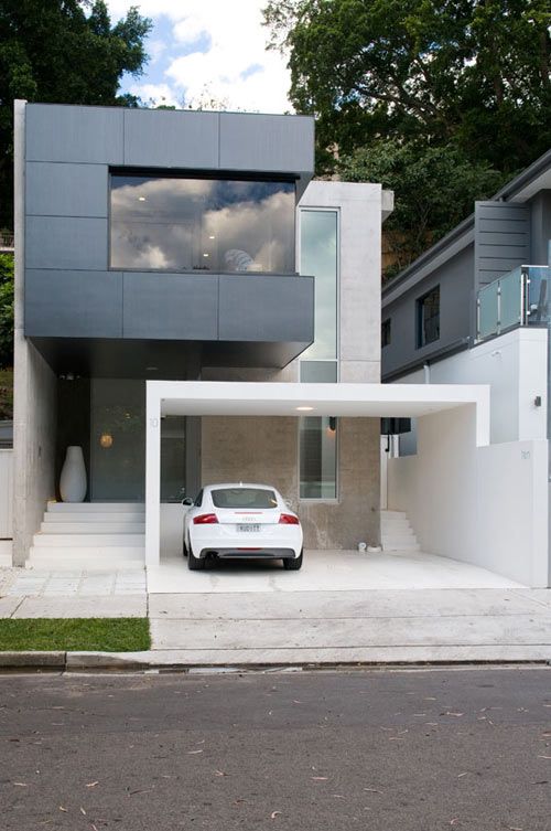 Double Bay House by Level Orange Architects | Fachadas de casas .