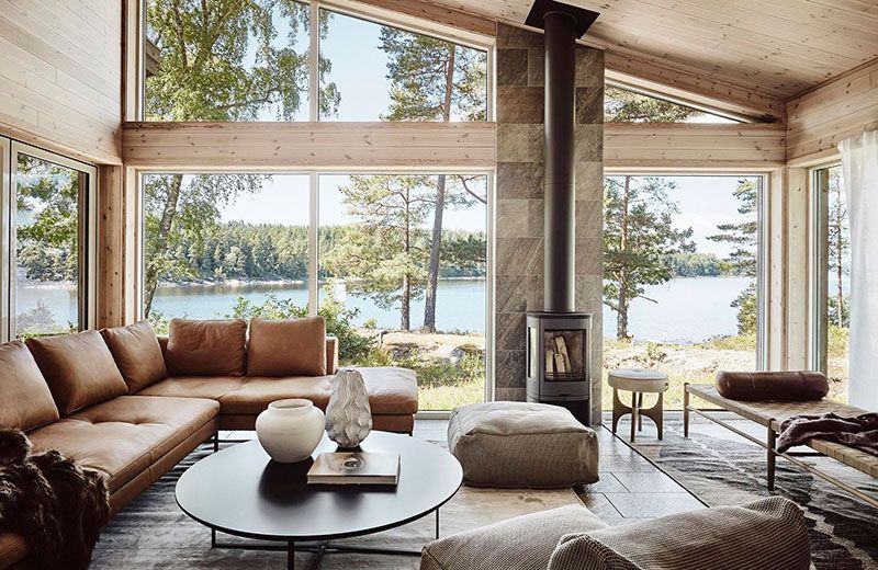 Дом в Швеции: уютная атмосфера с видом на озеро 〛 ◾ Фото ◾Идеи .