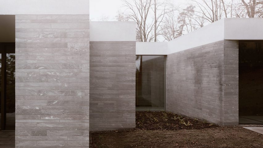 Think Architecture creates minimal hilltop house in Switzerla