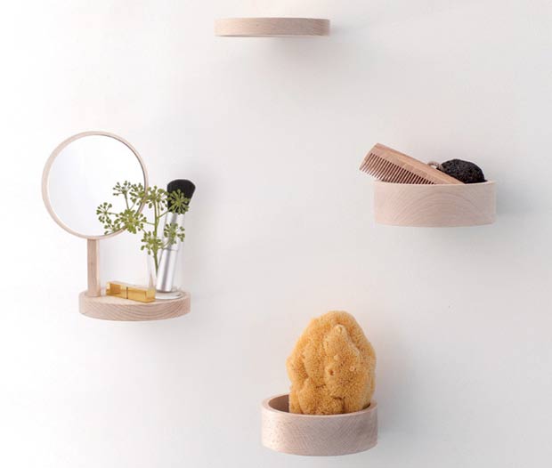 Round Bathroom Mirror With Shelves | Simple Home Decorati