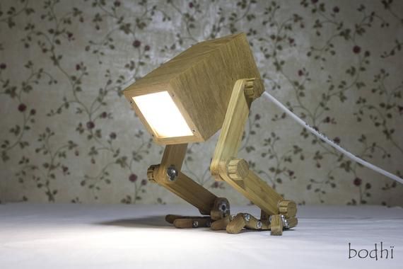 Table Lamp Wooden lamp LED Wooden Handmade Wooden Lamp | Etsy .