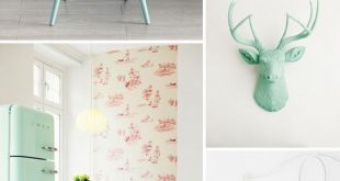Mint Color In the Interiors: 35 Trendy Ideas | Pastel decor .