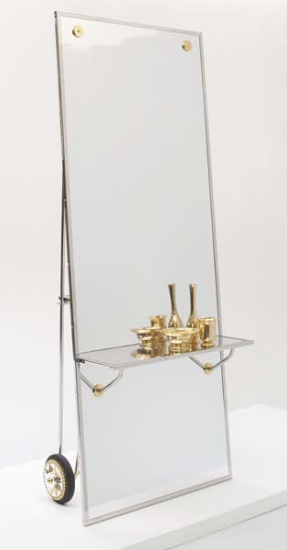 PHILLIPS : NY050207, Mattia Bonetti, Mirror with integrated shelf .