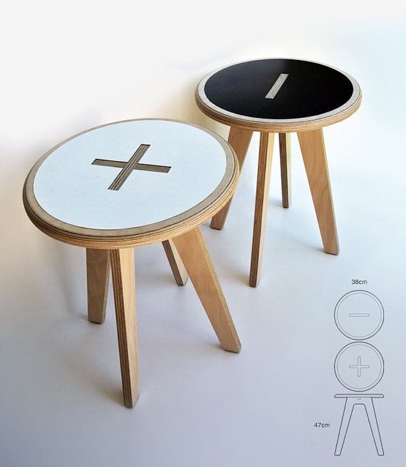 Plus / minus side tables | Furniture design inspiration, Cnc .