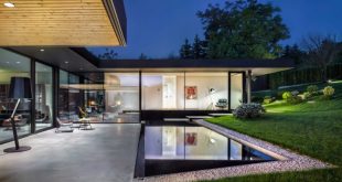 Modern House With A Retro Car As A Focal Point - DigsDi