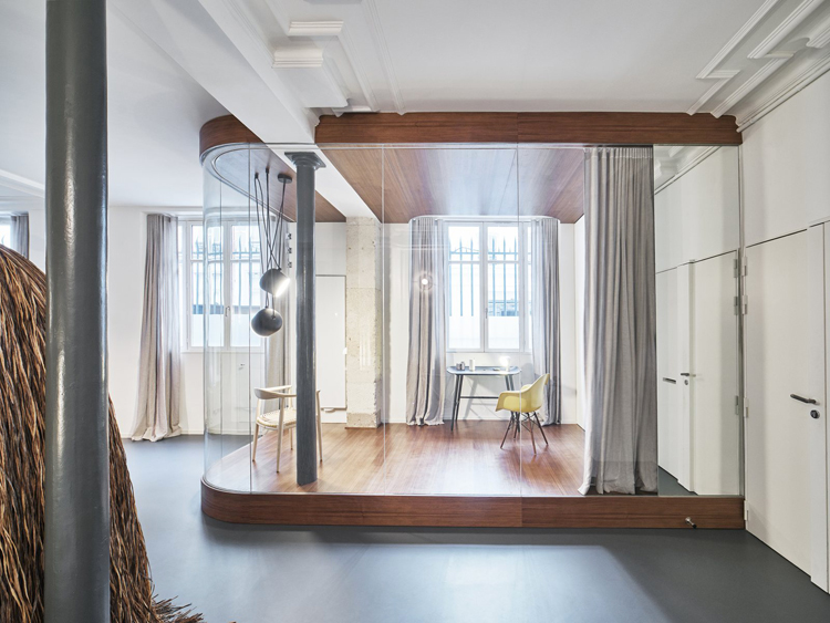 Glass & Walnut Loft by CUT Architectures — urdesignm