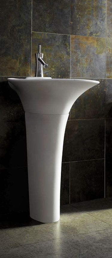 Modern Pedestal Sink Vanity - Treviso | Modern pedestal sink .