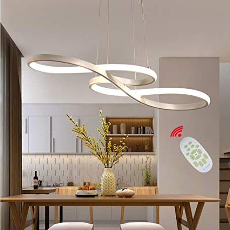 LED Modern Pendant Light with Remote Dimmable Pendant Lighting .