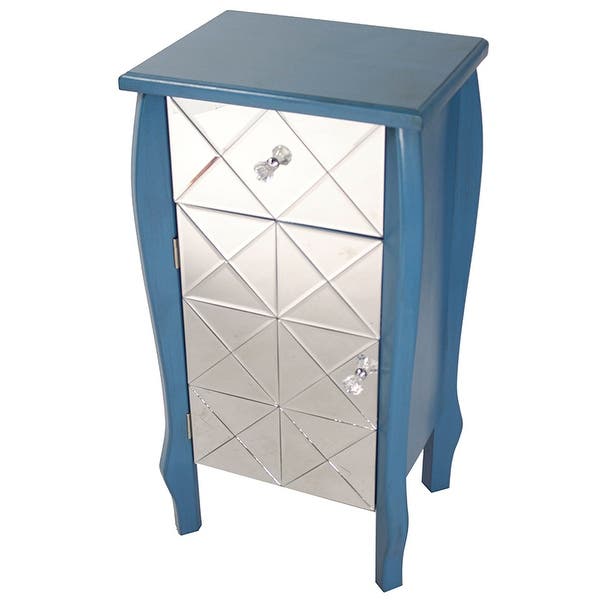Shop 1-Drawer, 1-Door Mirrored Front Accent Cabinet - Mdf, Wood .