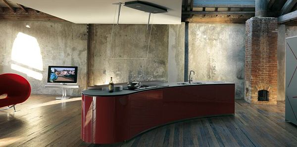 Dramatic Kitchen Interior Design by Alessi - Rustic and Ultra .