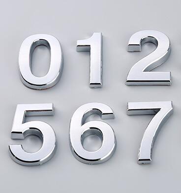 7cm 3color Modern Silver House Door Address Number Digits Numeral .