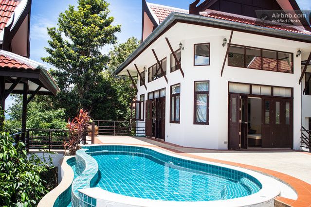 Tropical Modern Thai Villa w/ pool in Ko Samui | Pool houses .